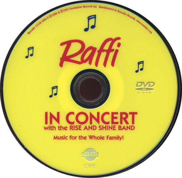 Raffi (2) : Raffi In Concert With The Rise And Shine Band (DVD)