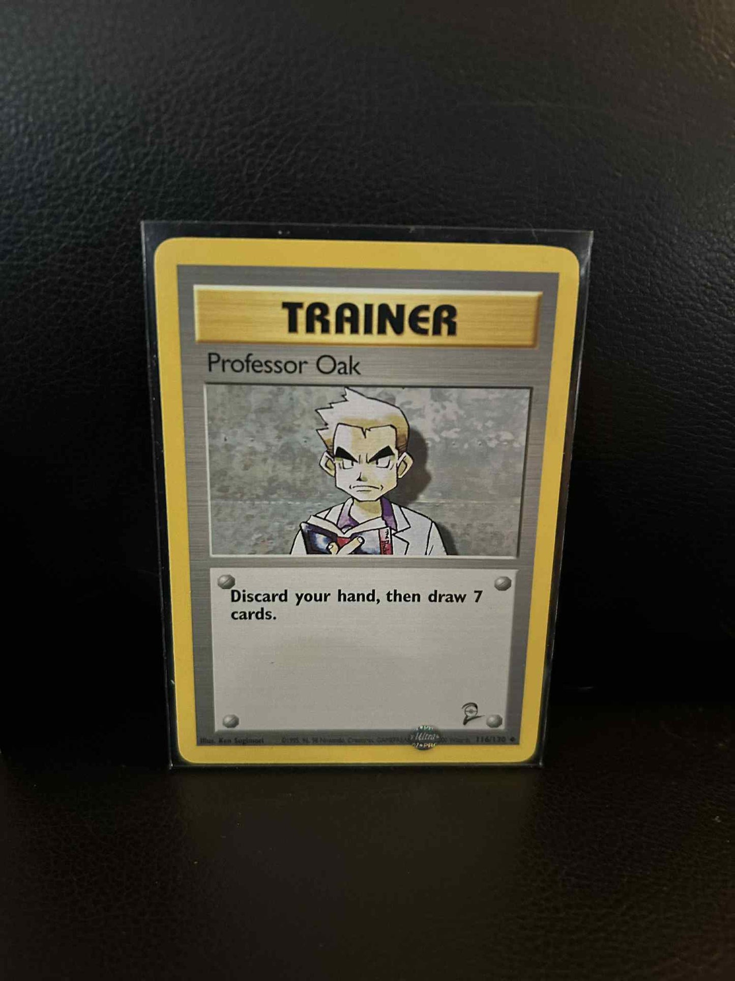 Professor Oak - 116/130 - Uncommon - Unlimited Edition Base Set 2 Pokemon Modera