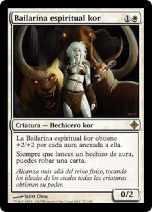Kor Spiritdancer 31 Rise of the Eldrazi Rare Magic: The Gathering Normal Lightly Played Spanish Trading Card