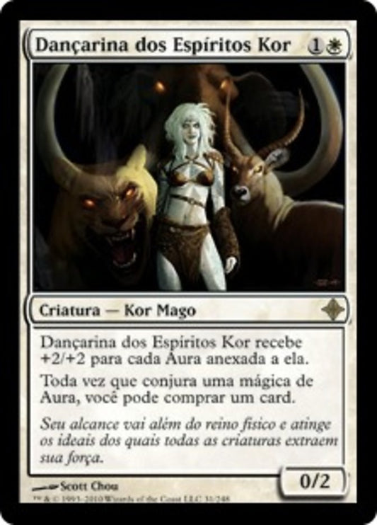 Kor Spiritdancer 31 Rise of the Eldrazi Rare Magic: The Gathering Normal Lightly Played Portuguese Trading Card
