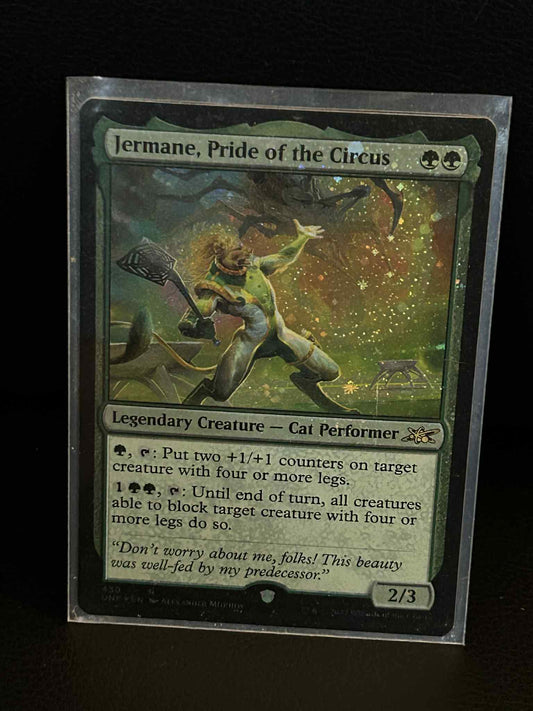 Jermane, Pride of the Circus - Galaxy Foil Unfinity Magic: the Gathering Lightly