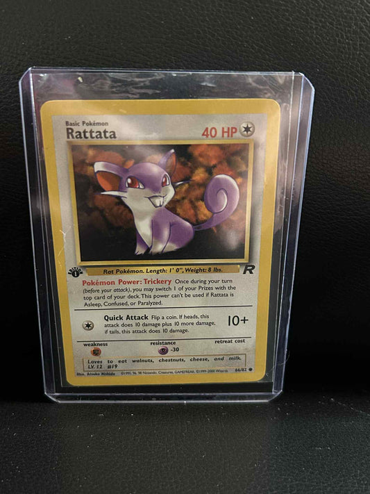 Rattata - 66/82 - Common - 1st Edition Team Rocket Pokemon Moderately Played, En