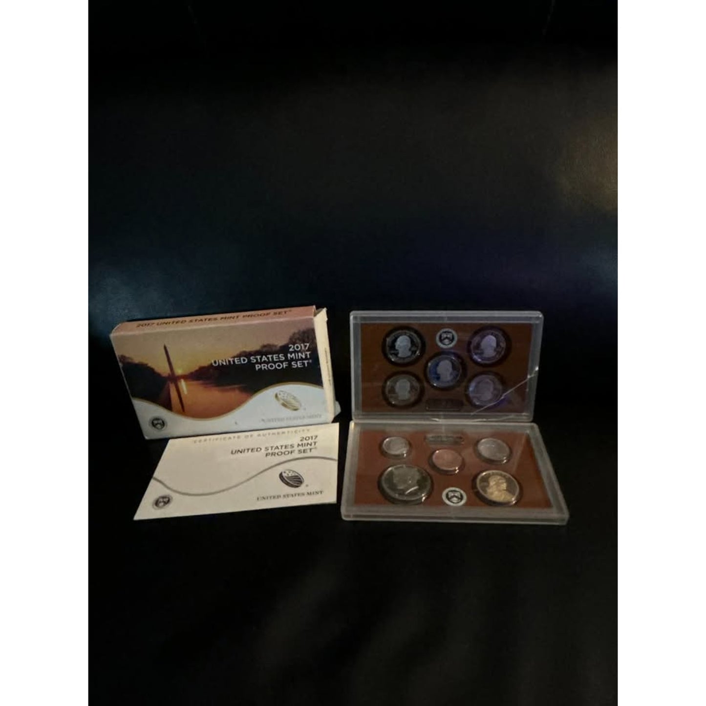 2017 S United States Mint JÄHRLICHES 10-Münzen-Proof-Set Originalverpackung und Echtheitszertifikat Komplett