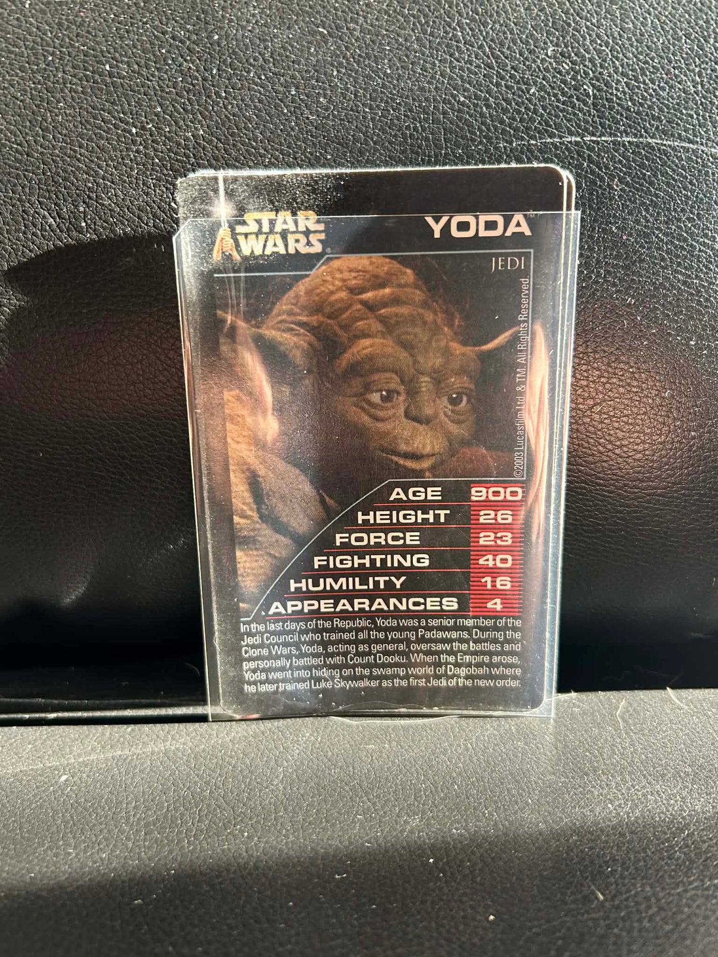 Yoda Episodes 4-6 Star Wars Top Trumps Moderately Played