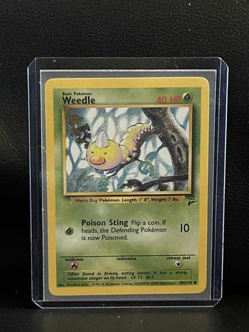 Weedle - 100/130 - Common - Unlimited Edition Base Set 2 Pokemon