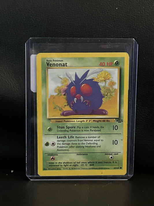 Venonat - 63/64 - Common - Unlimited Edition Jungle Pokemon