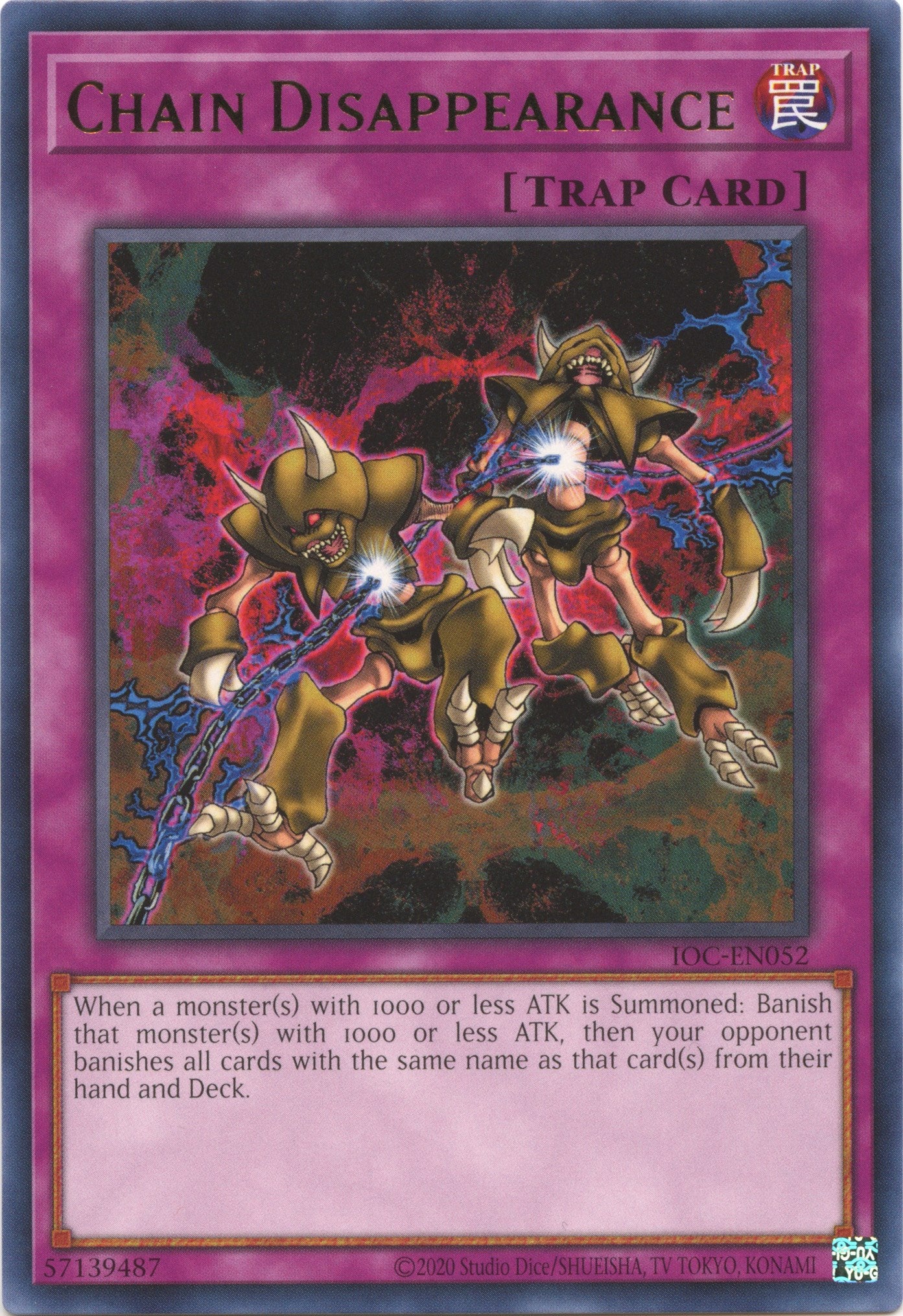 Chain Disappearance