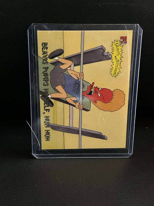 Beavis Pumps Himself [#6937] 1994 Fleer Ultra Beavis & Butt-Head