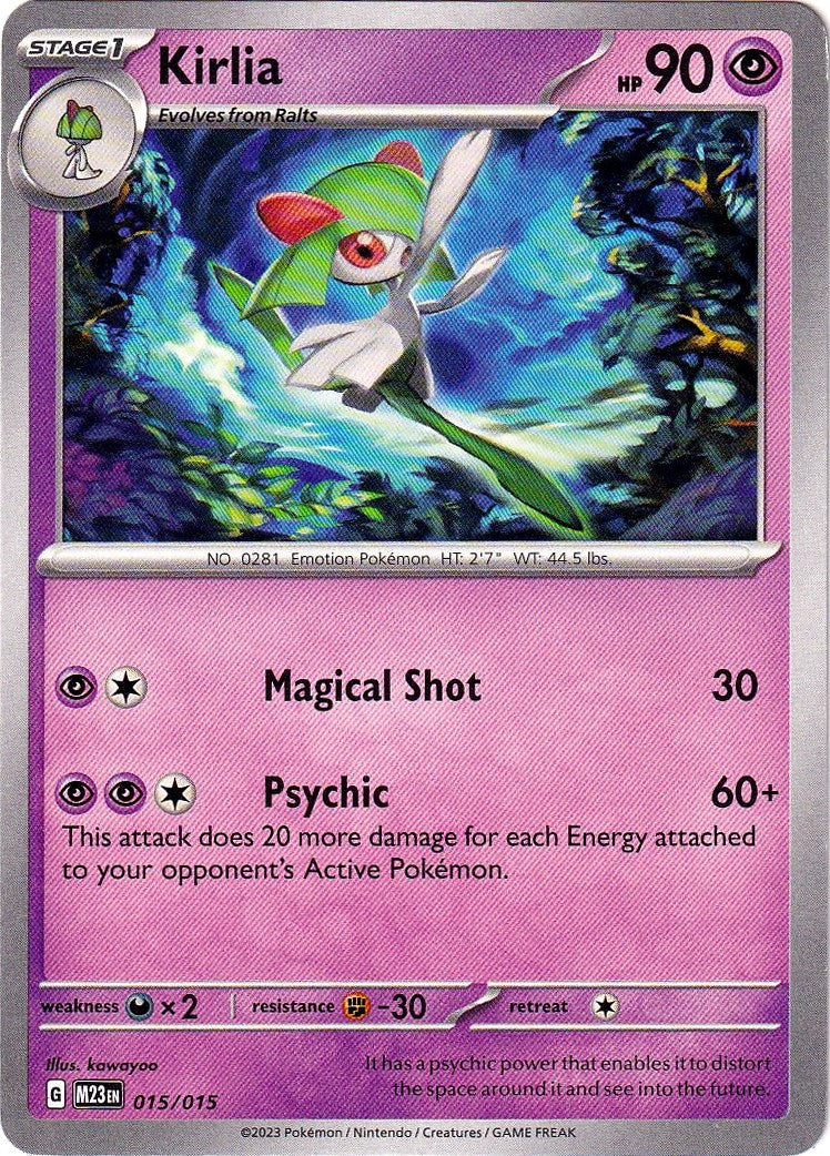 Kirlia 015/015 McDonald's Promos 2023 Promo Pokemon Normal Lightly Played English Trading Card