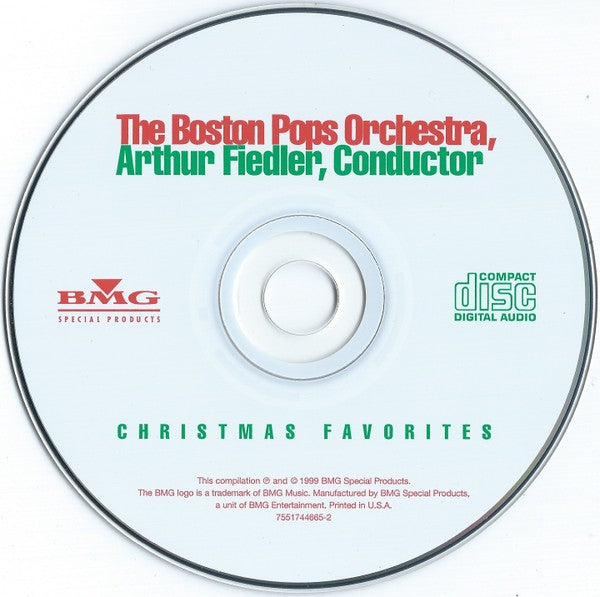Boston Pops Orchestra, Arthur Fiedler - Christmas Favorites (CD) (Mint (M)) - 41
