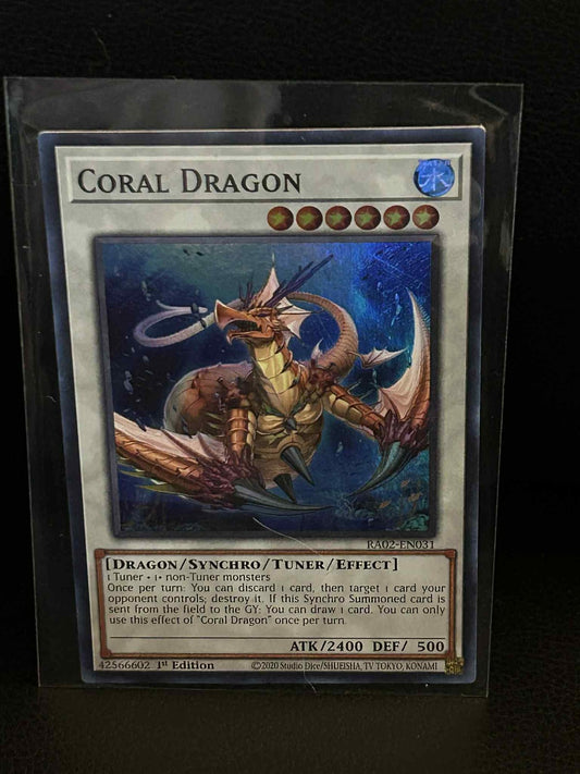 Coral Dragon - RA02-EN031 - Super Rare - 1st Edition 25th Anniversary Rarity Col