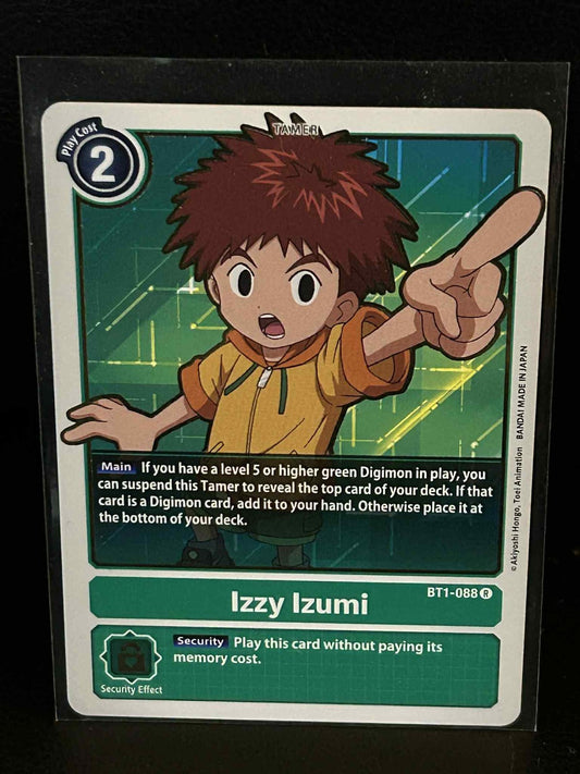 Izzy Izumi - BT1-088 - R Release Special Booster Ver.1.0 Digimon Lightly Played
