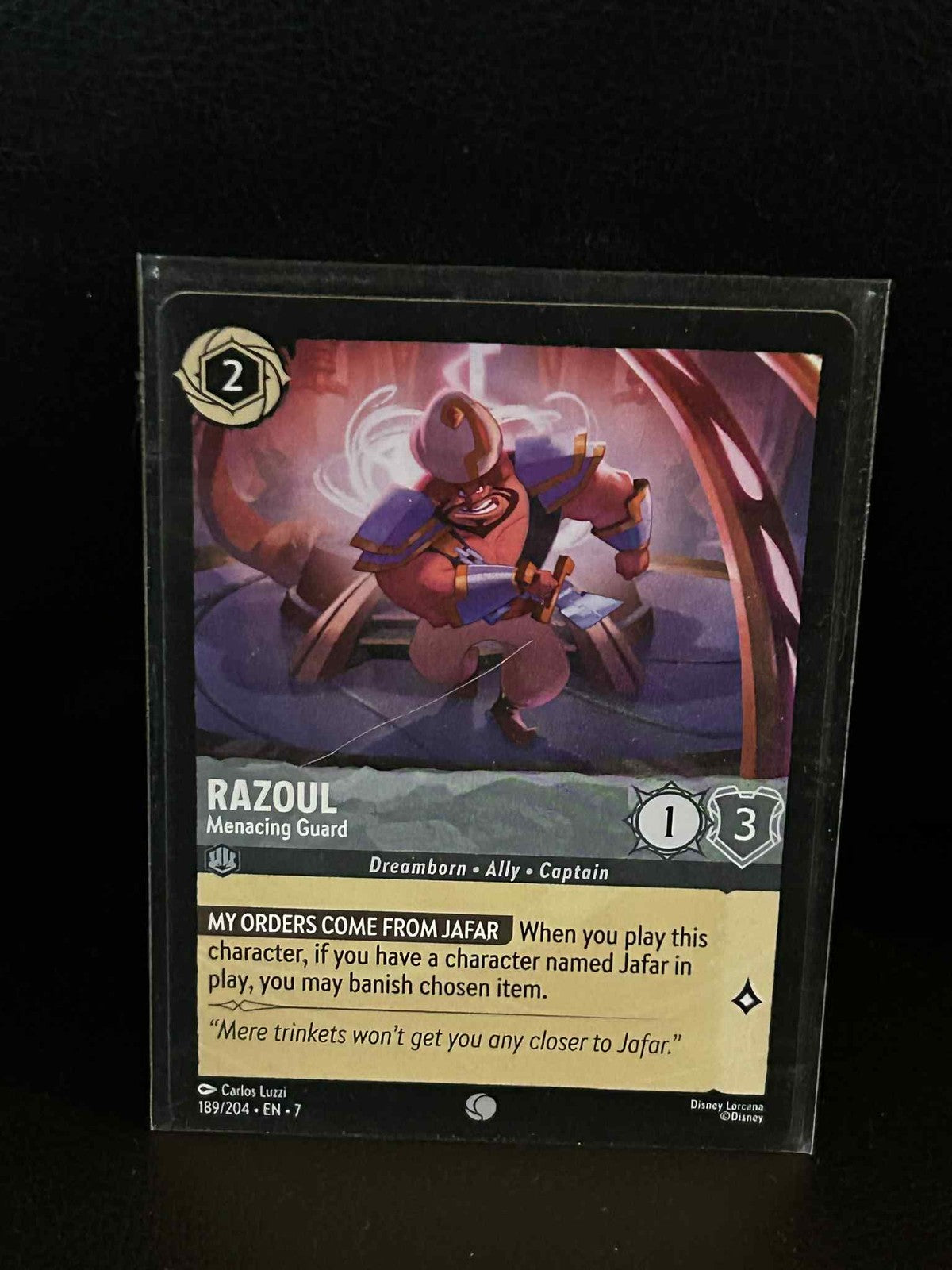 Razoul - Menacing Guard - 189/204 - Common Archazia's Island Disney Lorcana Ligh