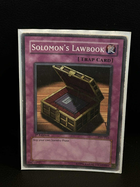 Solomon's Lawbook - PSV-013 - Common - 1st Edition Pharaoh's Servant Yu-Gi-Oh!