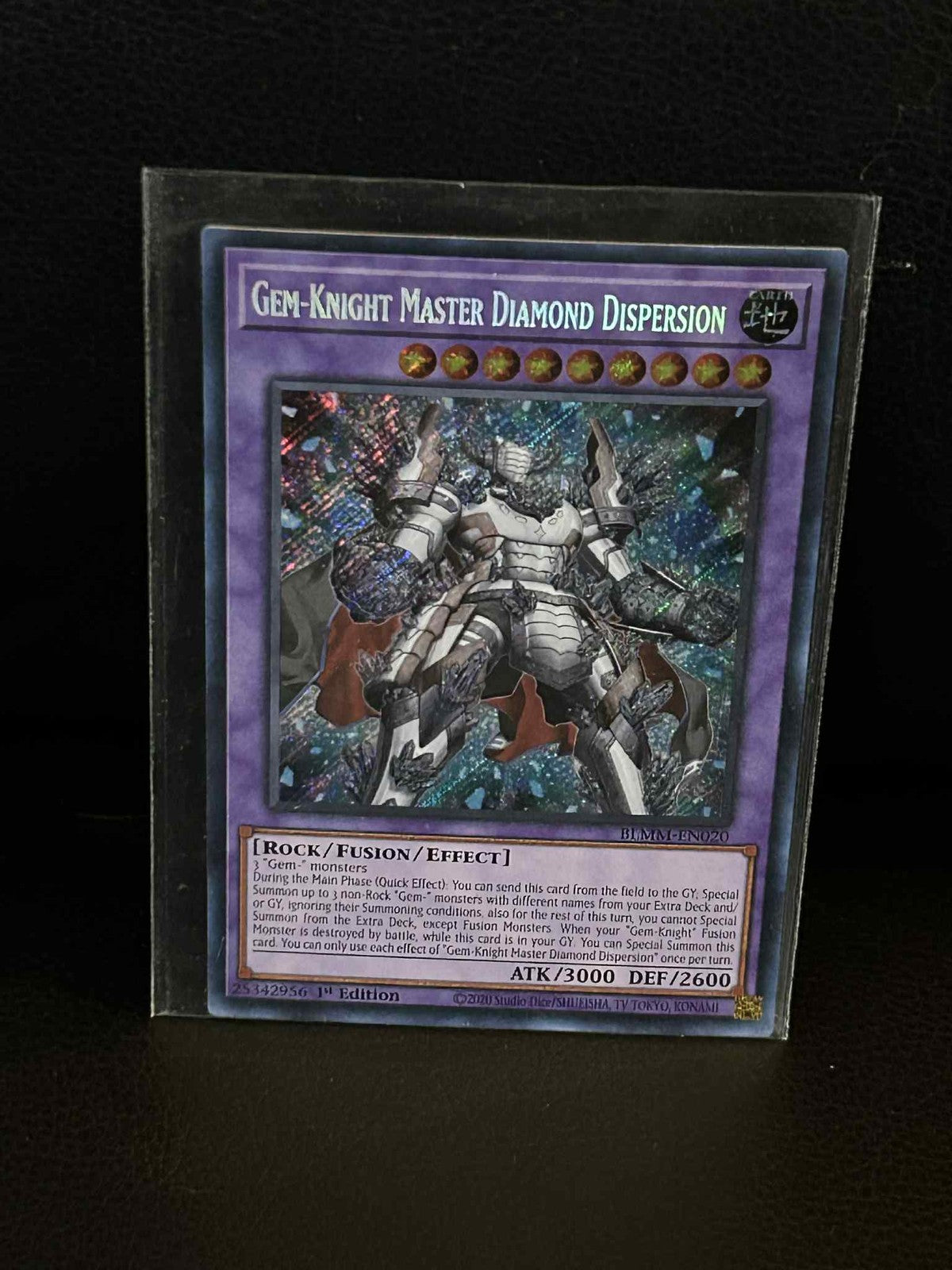 Gem-Knight Master Diamond Dispersion - BLMM-EN020 - Secret Rare - 1st Edition Ba