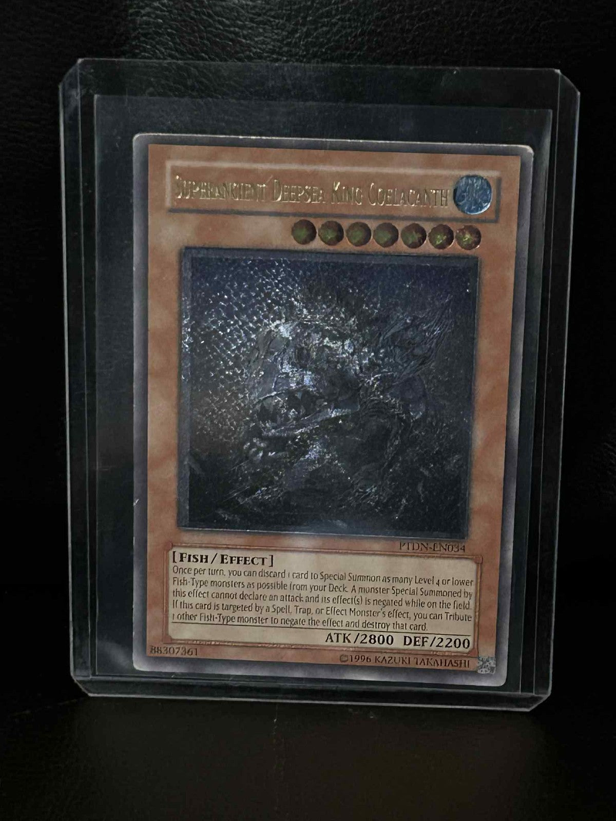 Superancient Deepsea King Coelacanth - PTDN-EN034 - Ultimate Rare - Unlimited Ed