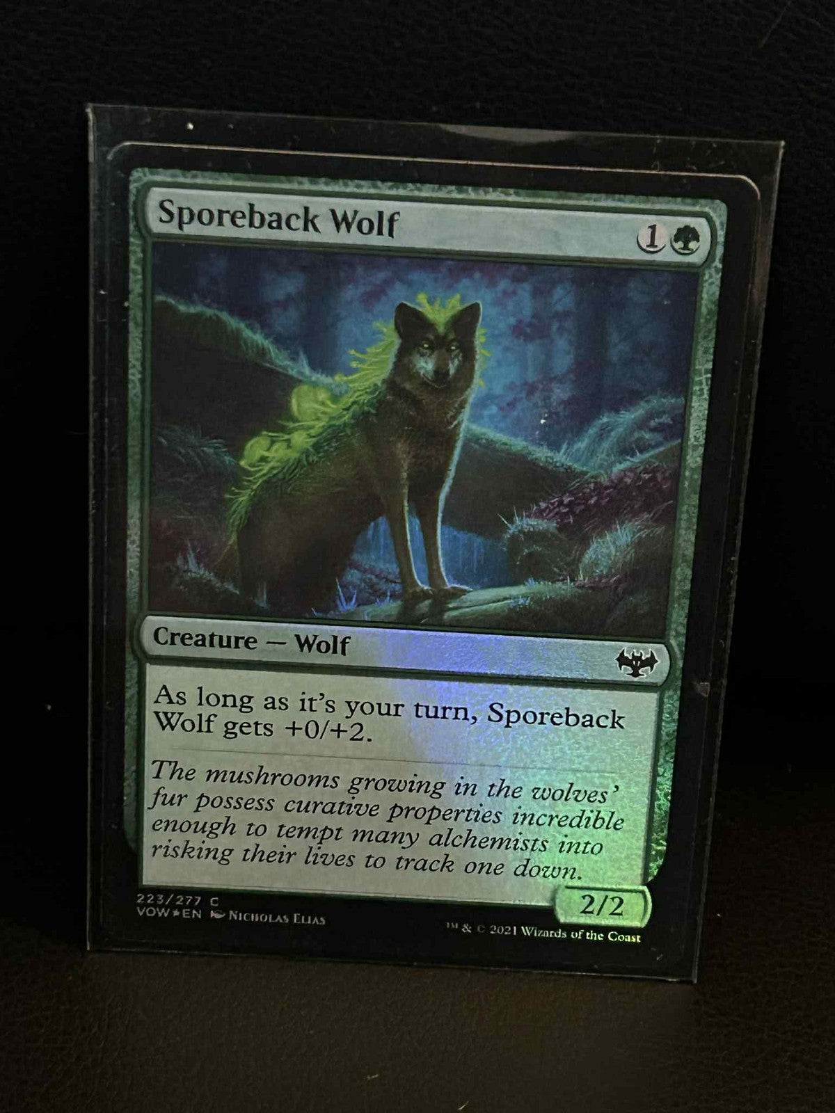 Sporeback Wolf - Foil Innistrad: Crimson Vow Magic: The Gathering Lightly Played