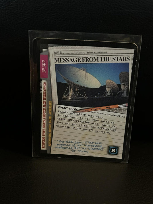 Message From The Stars Premier Edition X-Files Light Play