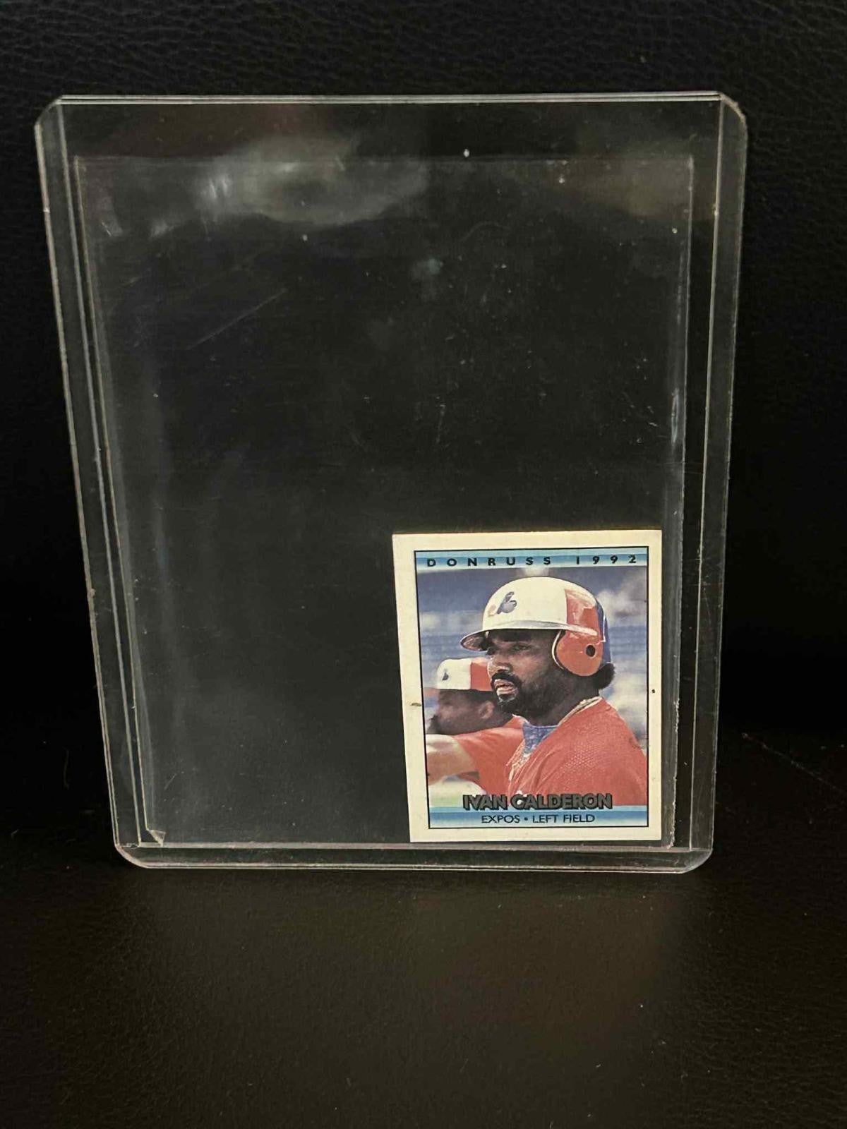 Ivan Calderon #9 1992 Donruss Cracker Jack Series 2 Baseball Moderately Played