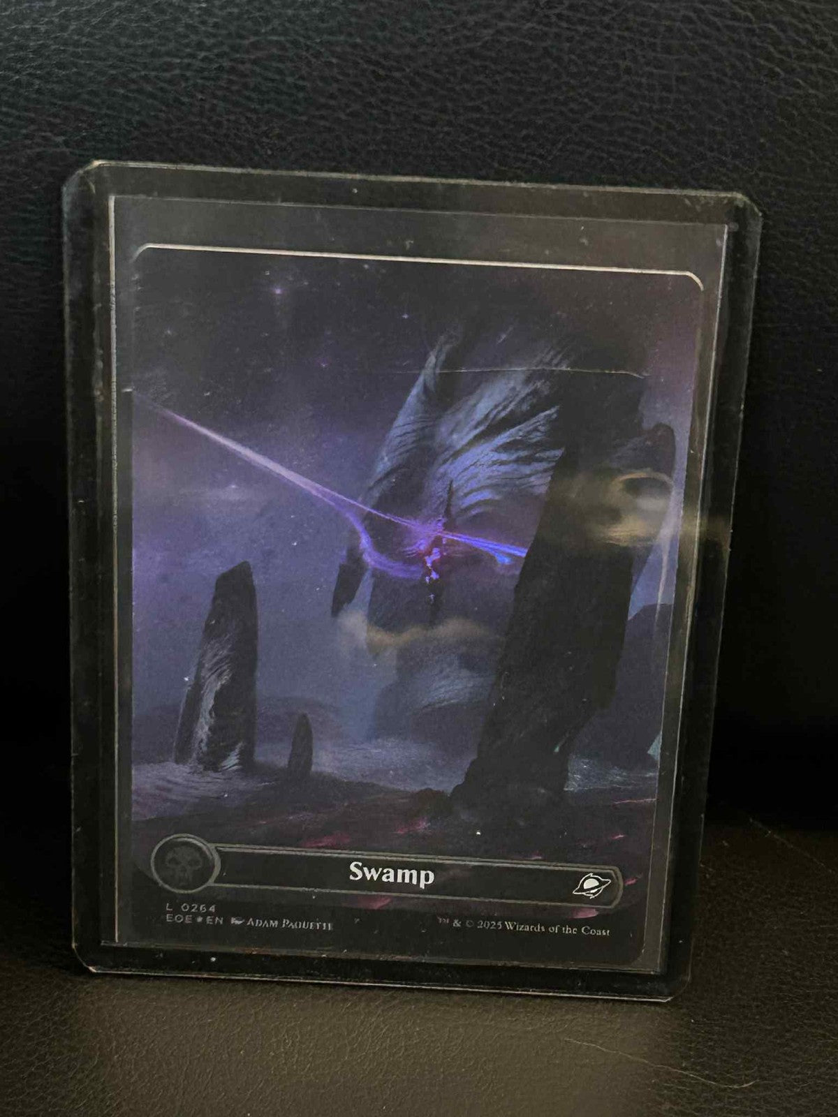 Swamp (0369) - Galaxy Foil - Borderless Edge of Eternities Magic: the Gathering
