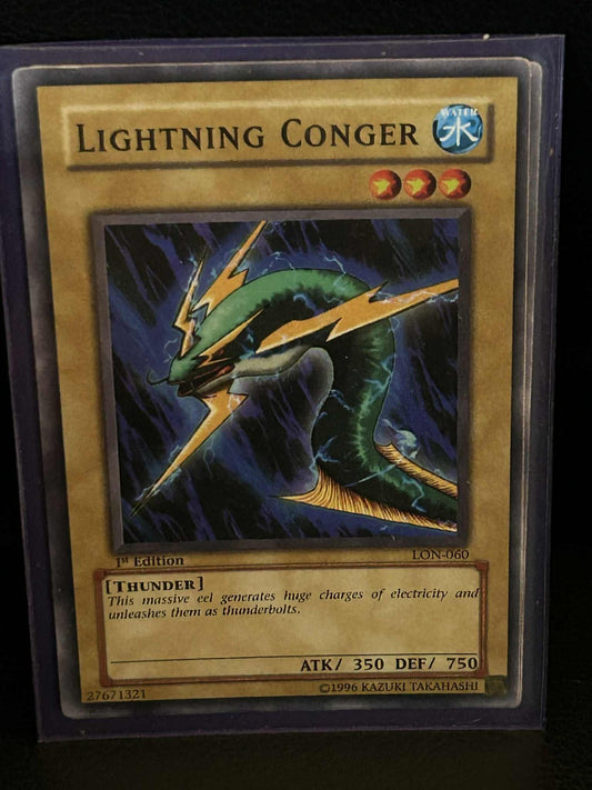 Lightning Conger - LON-060 - Common - 1st Edition Labyrinth of Nightmare Yu-Gi-O