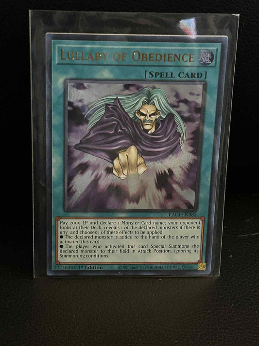 Lullaby of Obedience - RA04-EN085 - Ultra Rare - 1st Edition Quarter Century Sta