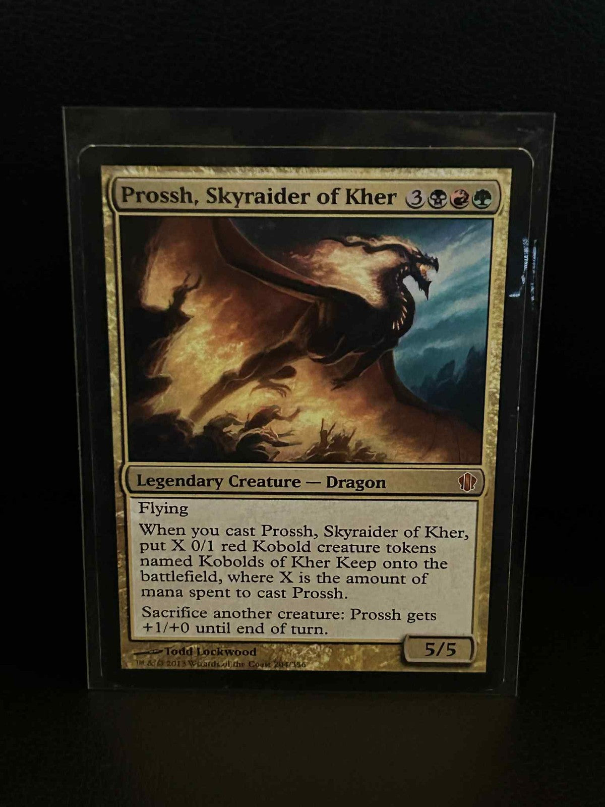 Prossh, Skyraider of Kher Commander 2013 Magic: The Gathering Lightly Played, En
