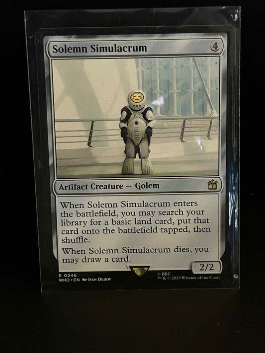 Solemn Simulacrum Dr. Who Magic: the Gathering Lightly Played, English