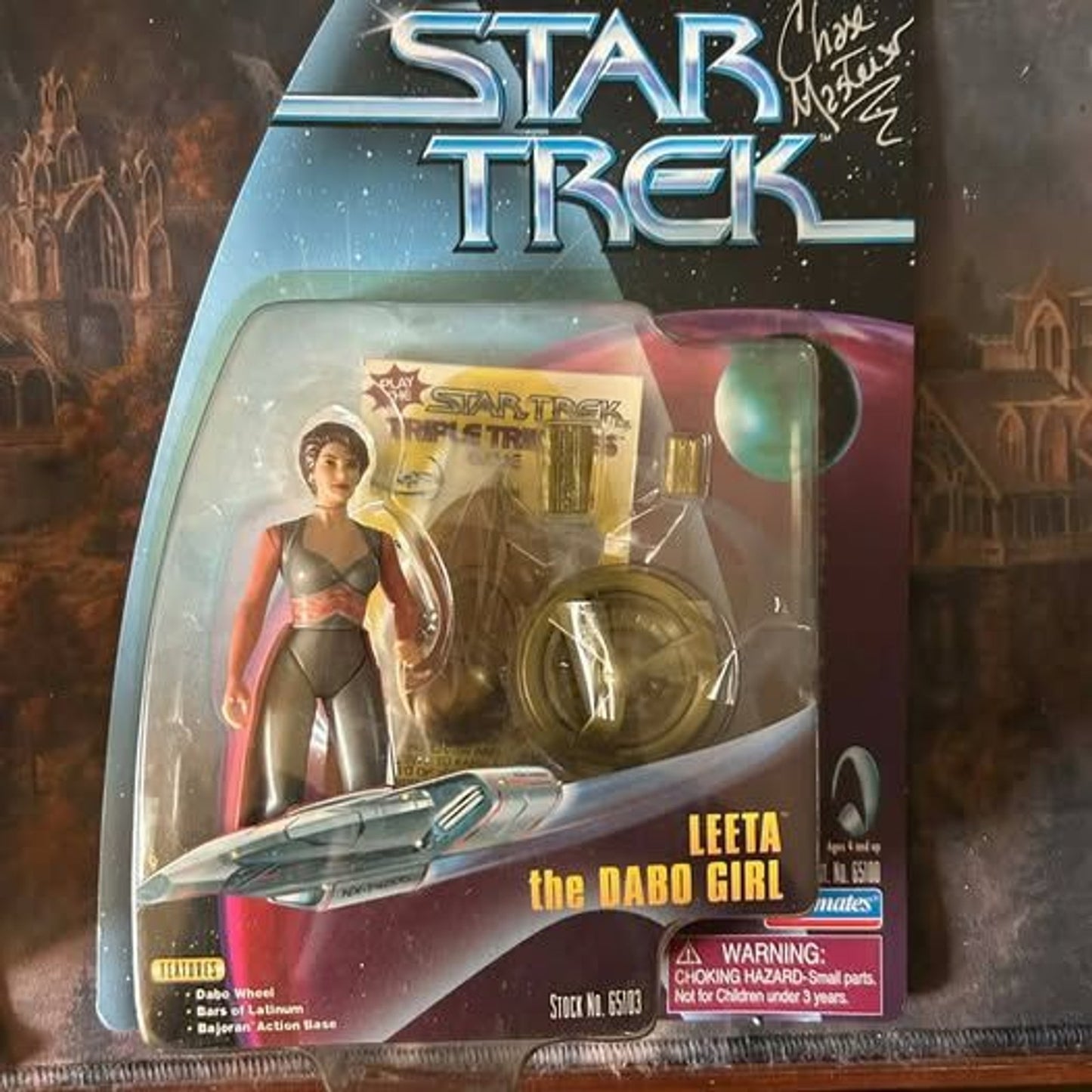 Leeta the Dabo Girl signierte Star Trek DS9 Playmates Actionfigur