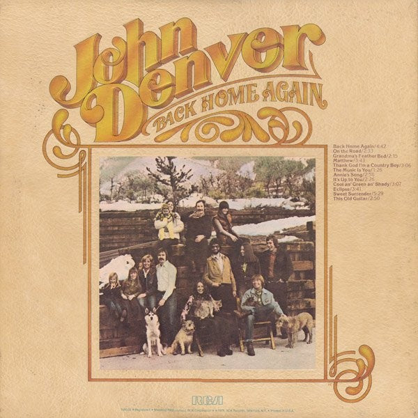 John Denver - Back Home Again (LP) (Very Good Plus (VG+))