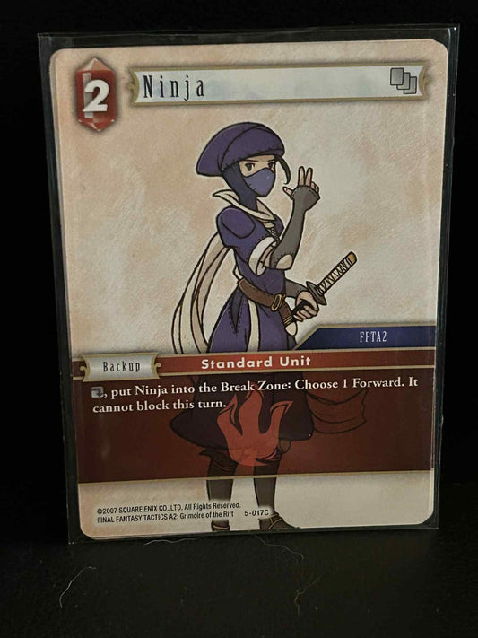 Ninja (Fire) - 5-017C - C Opus 5 Final Fantasy Lightly Played