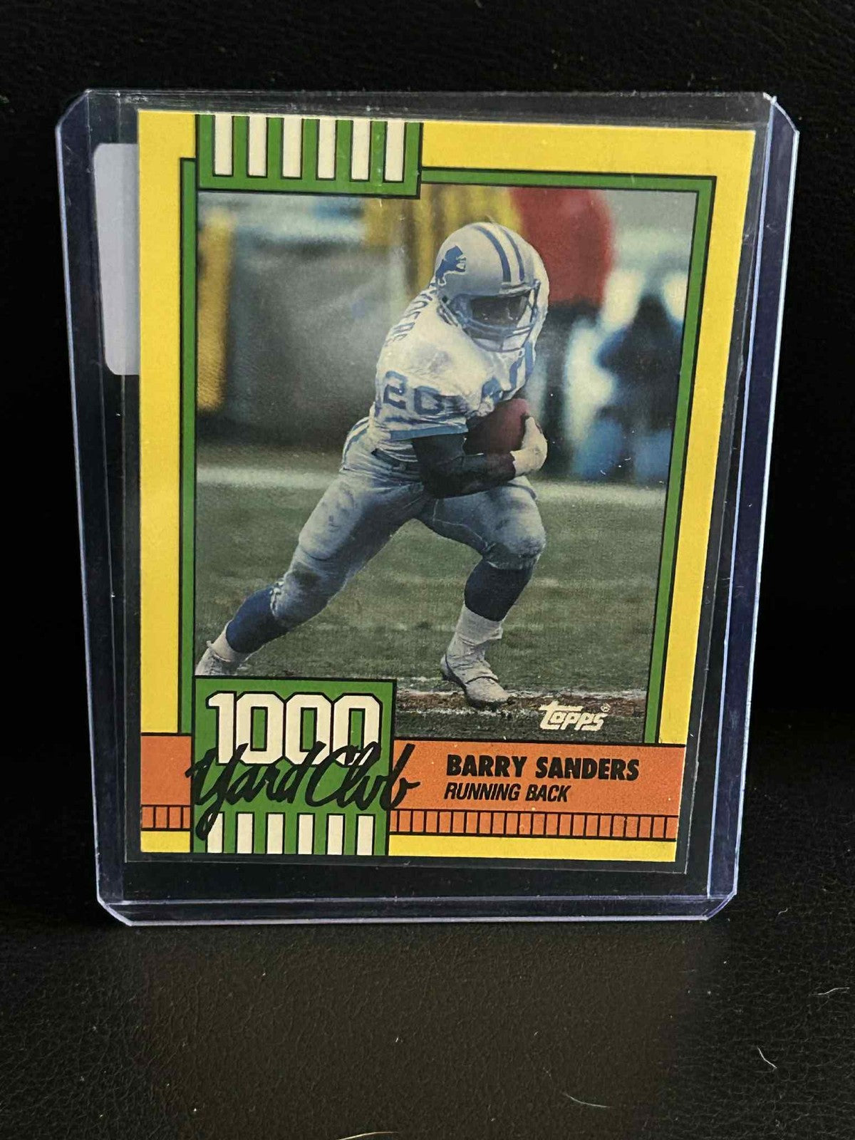 Barry Sanders [Disclaimer Back] #3 | 1990 Topps 1000 Yard Club Football
