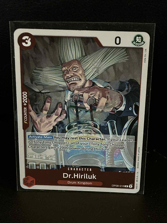 Dr.Hiriluk - OP08-016 - R - Foil Two Legends One Piece Lightly Played