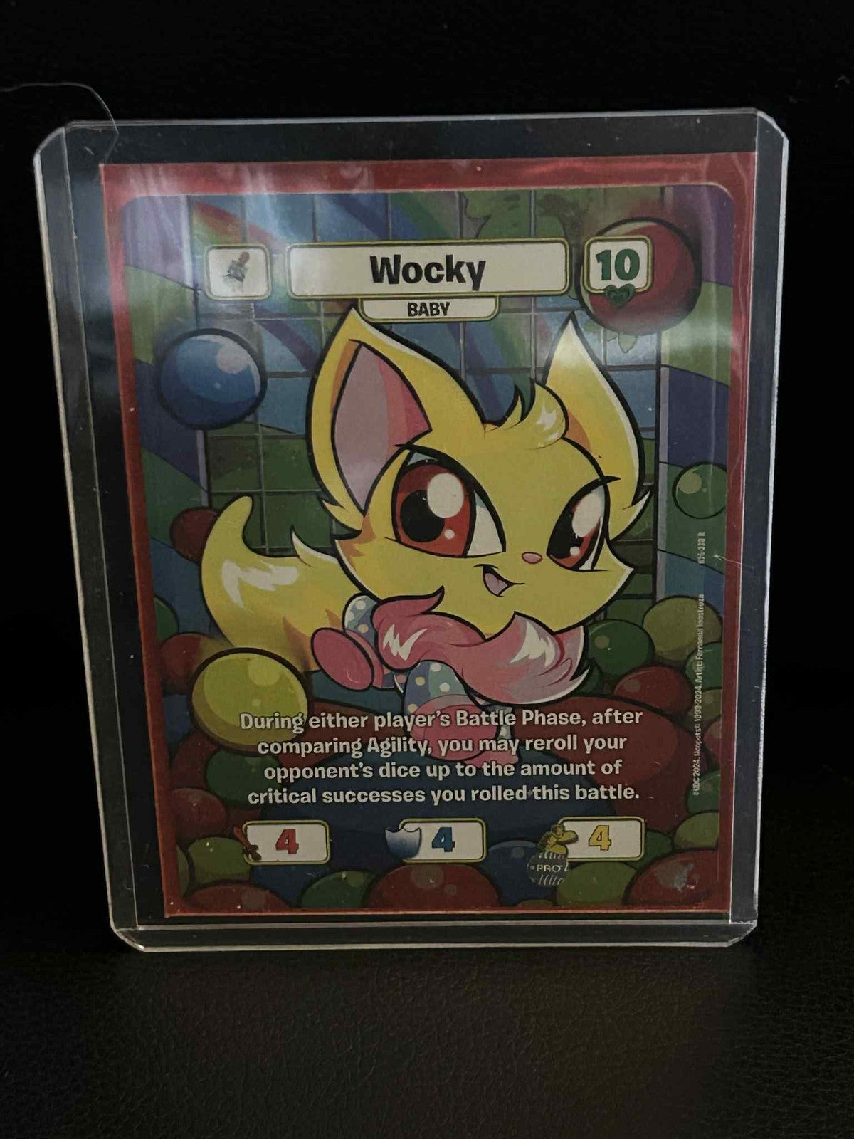 Wocky (Baby) Battledome (25th Anniversary) NeoPets Near Mint Sammelkarte