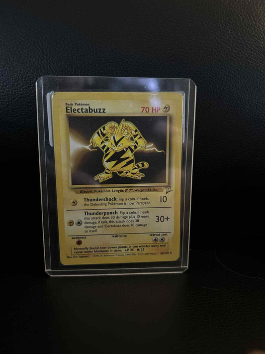 Electabuzz - 24/130 - Rare - Unlimited Edition Base Set 2 Pokemon Moderately Pla