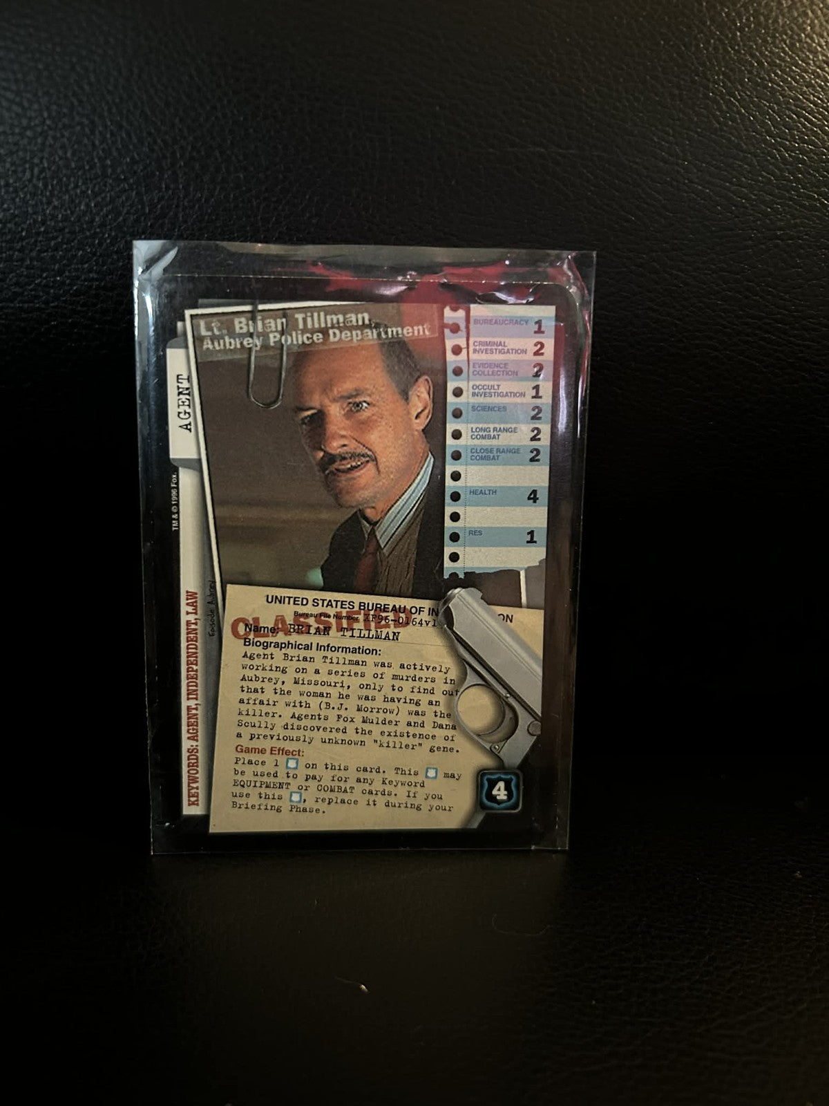 Lt. Brian Tillman, Aubrey Police Department Premier Edition X-Files Light Play