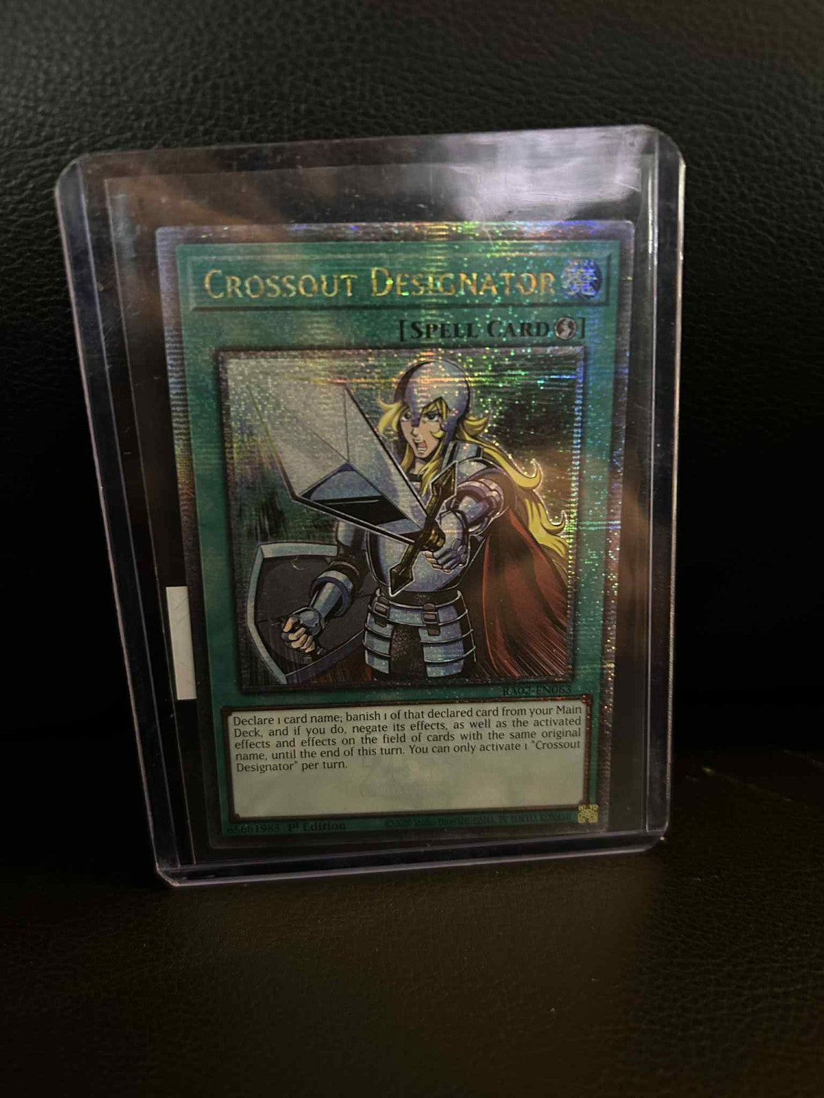 Crossout Designator - RA02-EN063 - Quarter Century Secret Rare - 1st Edition 25t