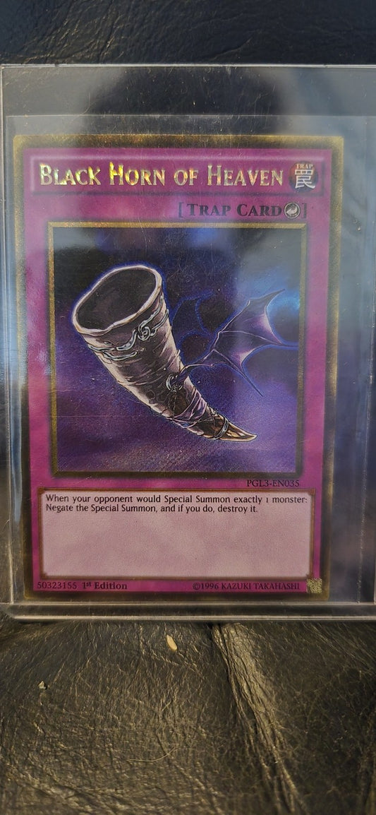 Black Horn of Heaven - PGL3-EN035 - Gold Secret Rare - 1st Edition Premium Gold: