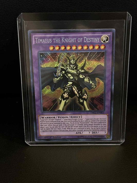 Timaeus the Knight of Destiny - DRL2-EN001 - Secret Rare - 1st Edition Dragons o