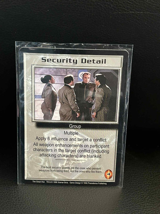Security Detail The Great War Babylon 5 Light Play