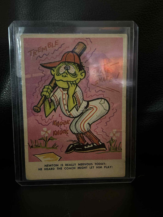 Newton Nervous - #13 1966 Fleer Baseball Weird-Ohs