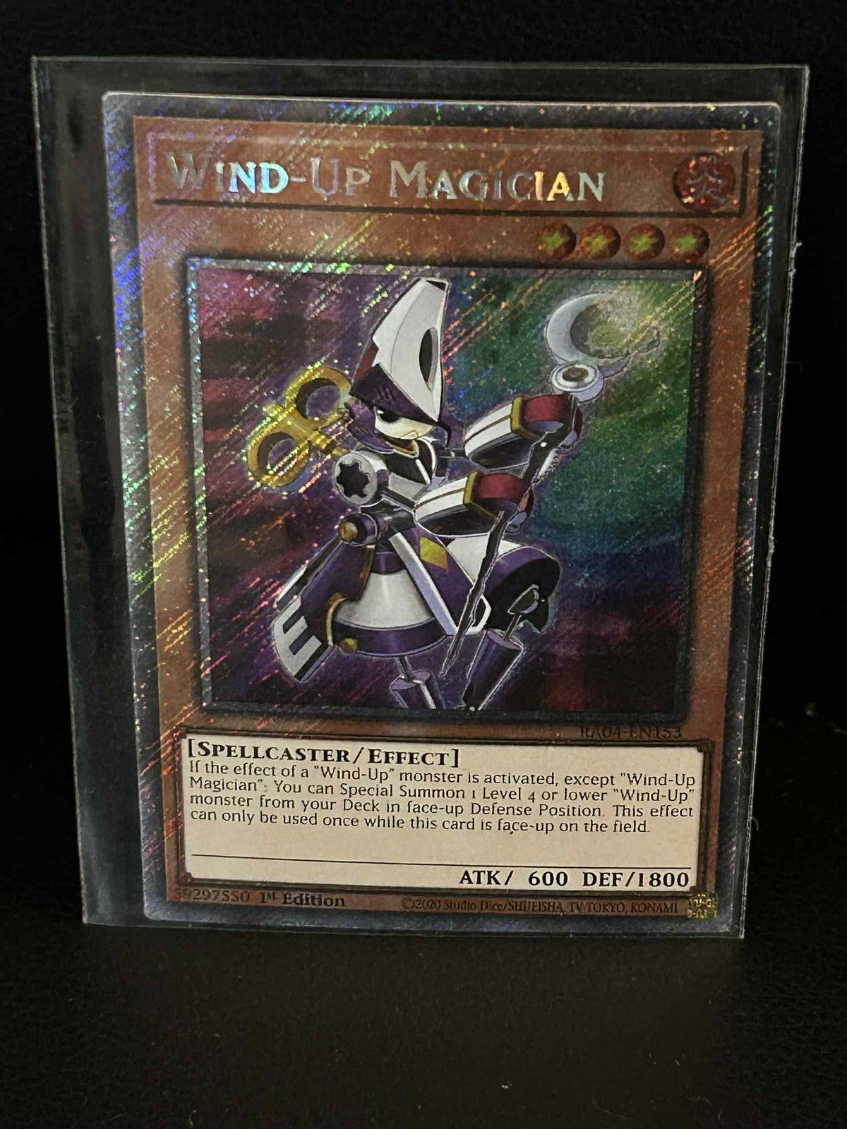 Wind-Up Magician - RA04-EN153 - Platinum Secret Rare - 1st Edition Quarter Centu