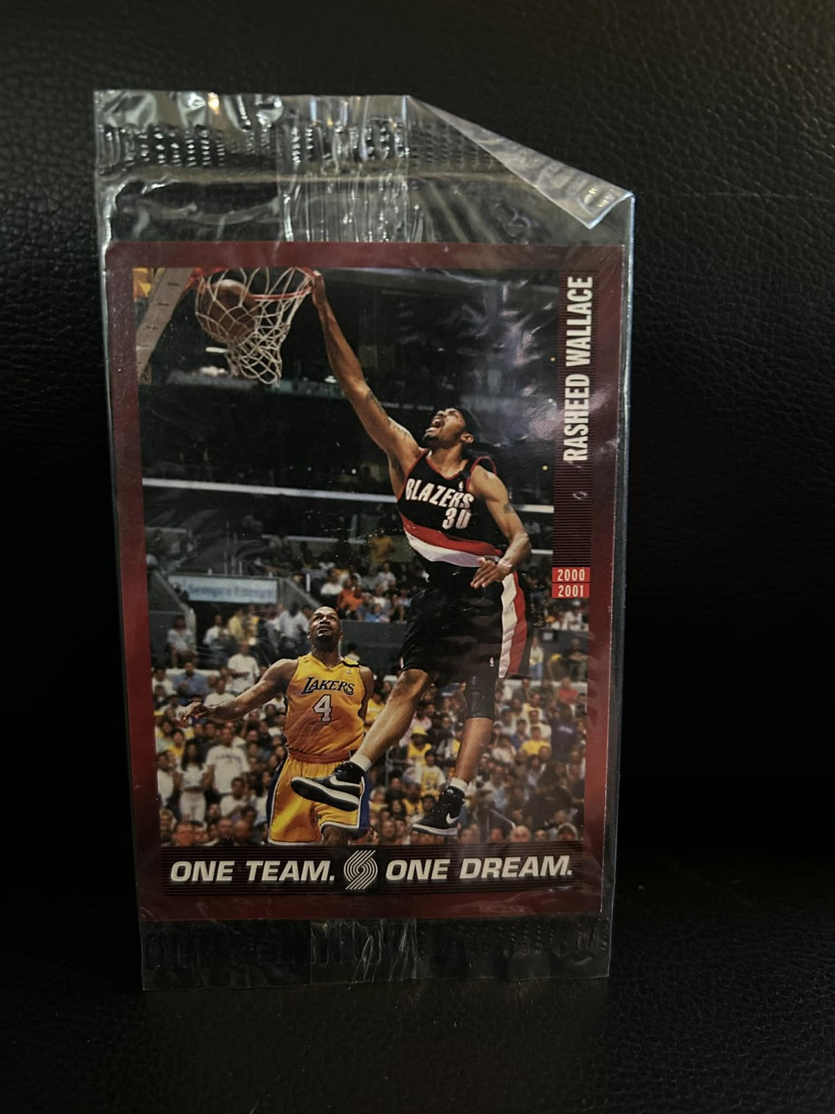 Rasheed Wallace #1 2000-01 Franz Portland Trail Blazers Basketball Leicht bespielte Sammelkarte