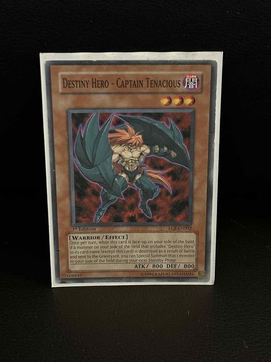 Destiny Hero - Captain Tenacious - EOJ-EN002 - Common - 1st Edition Enemy of Jus
