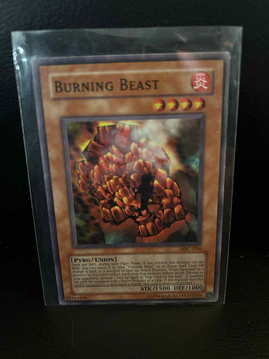 Burning Beast - MFC-016 - Common - Unlimited Edition Magician's Force Yu-Gi-Oh!