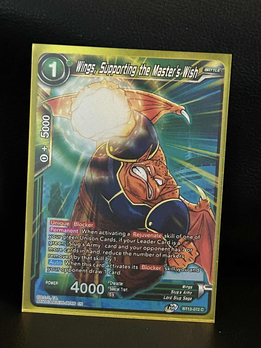 Wings, Supporting the Master's Wish - BT13-072 - C - Foil Supreme Rivalry Dragon