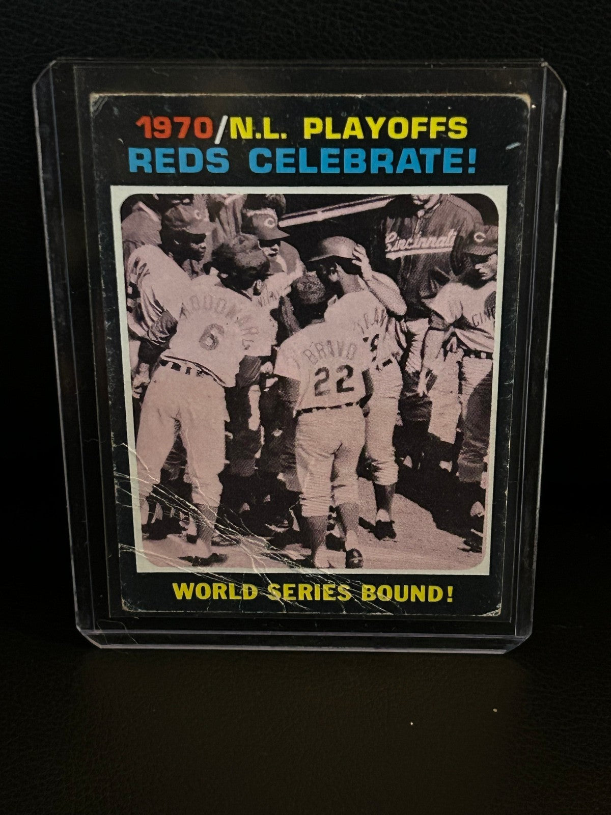 Reds Celebrate! #202 1971 Topps Baseball Moderately Played