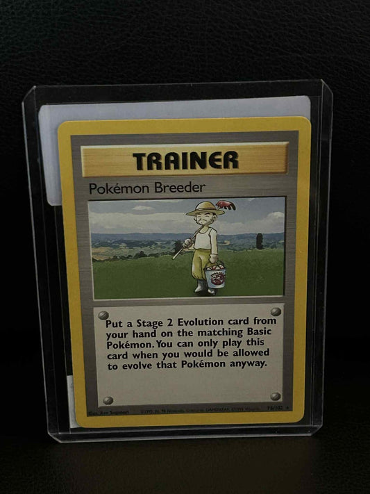 Pokemon Breeder - 76/102 - Rare - Unlimited Edition Base Set Pokemon Moderately