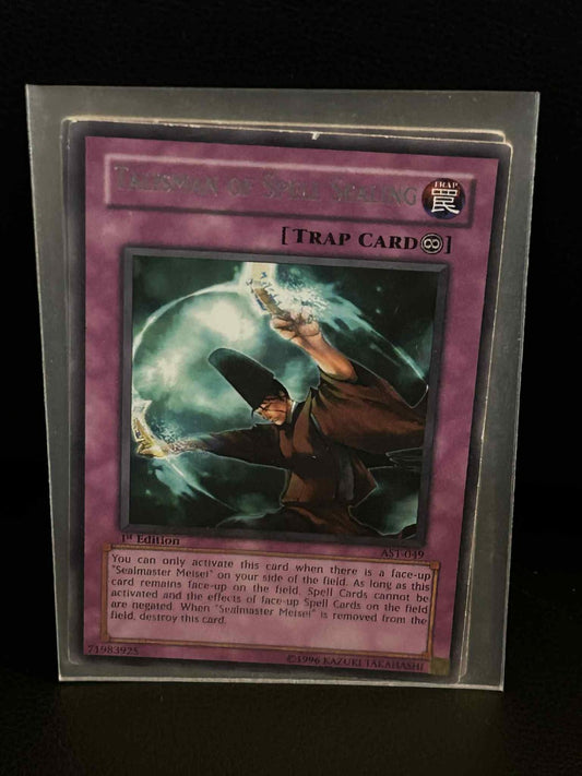 Talisman of Spell Sealing - AST-049 - Rare - 1st Edition Ancient Sanctuary Yu-Gi