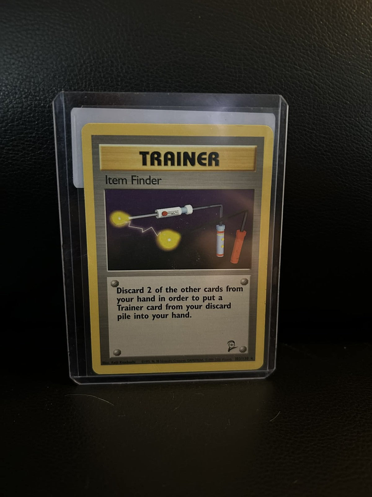 Item Finder - 103/130 - Rare - Unlimited Edition Base Set 2 Pokemon Lightly Play